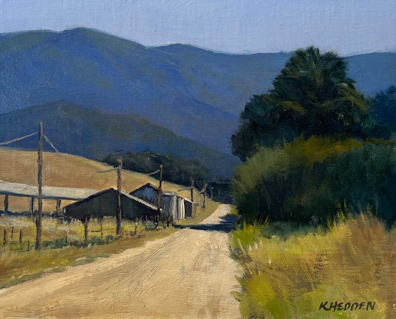 2 Kerri Hedden Road to Nojoqui Falls 8x10 oil 750