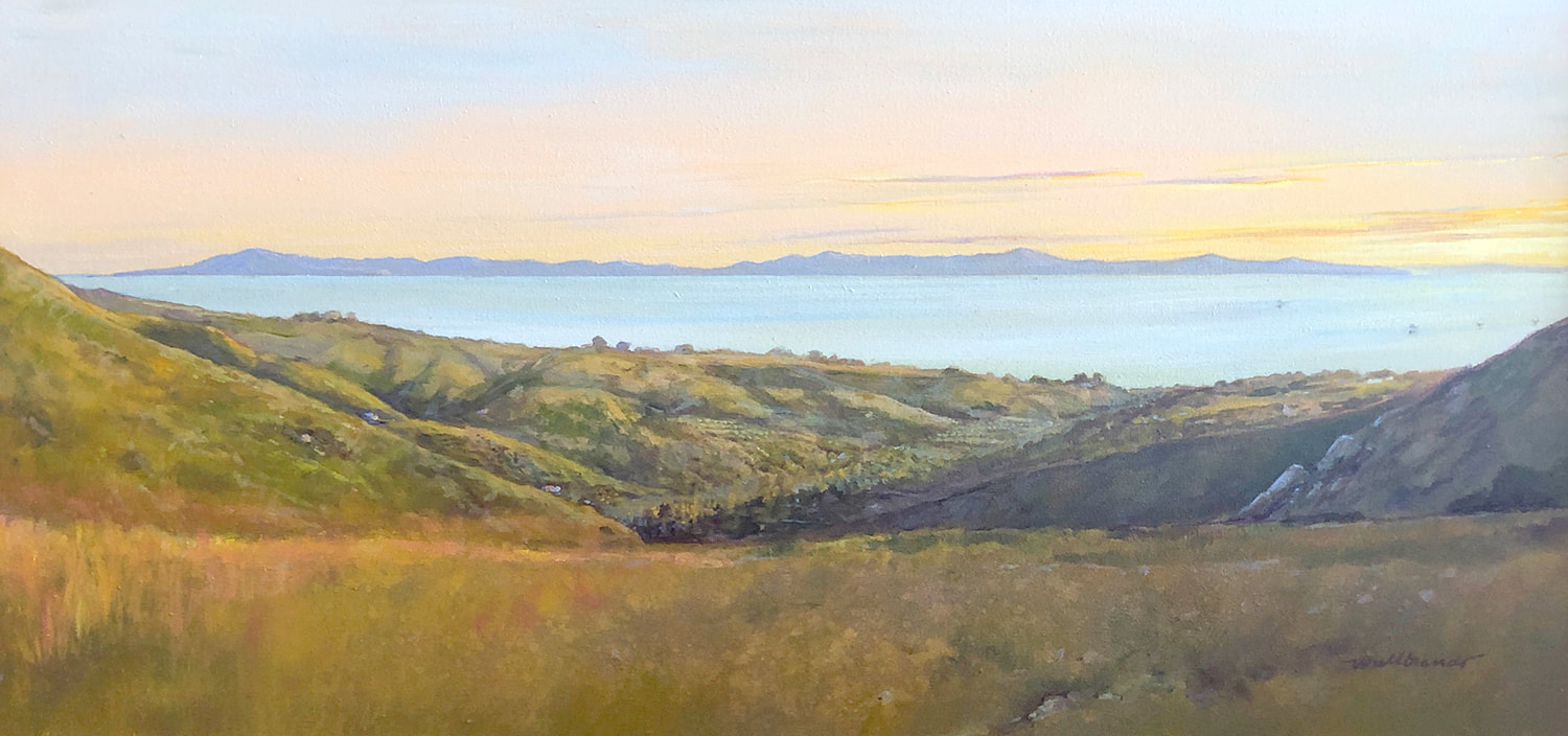 20 John Wullbrandt Santa Cruz Island from Chismahoo 18x36 acrylic 6200