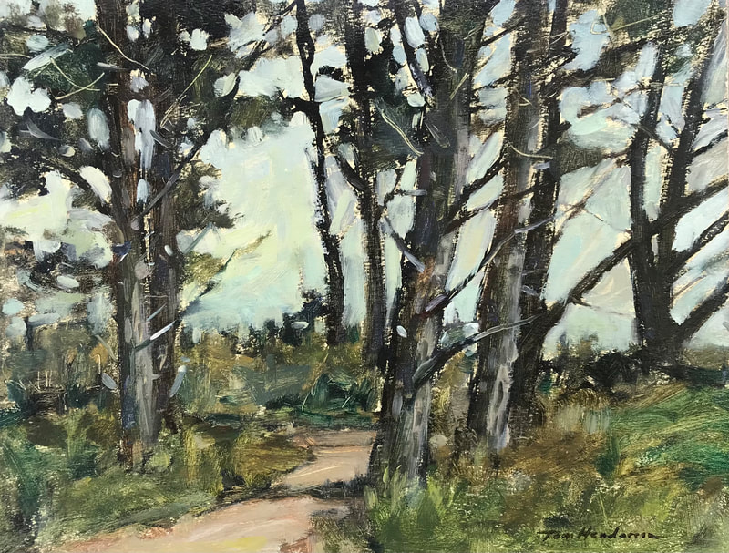 26 Tom Henderson Trees at San Jacinto Peak 14x18 oil 1600