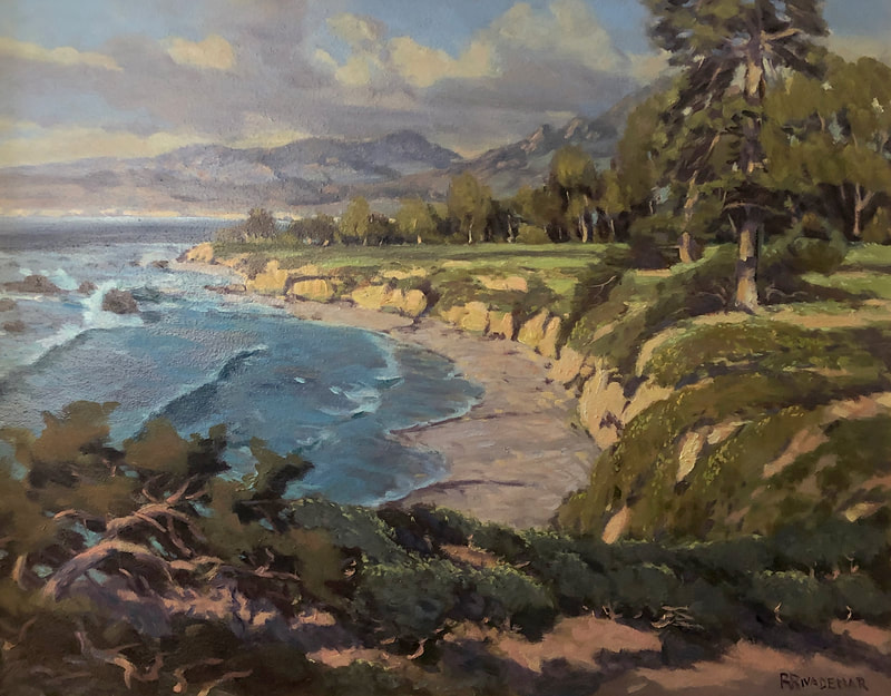 34 Rodolfo Rivademar From Carpinteria to Santa Barbara 18x24 oil 3000