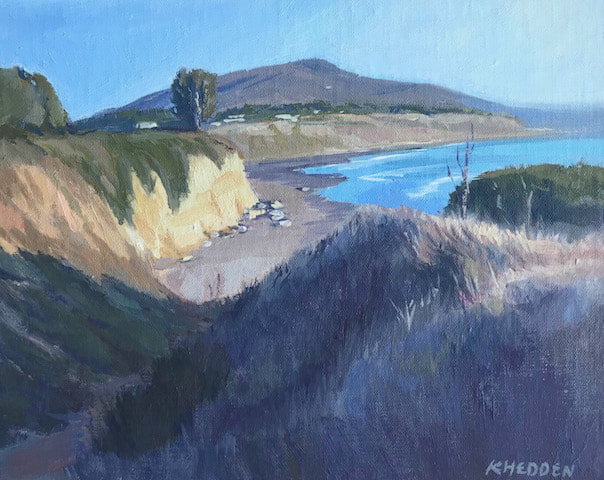 4 Kerri Hedden Golden Hour , Carpinteria Bluffs 8x10 oil 740